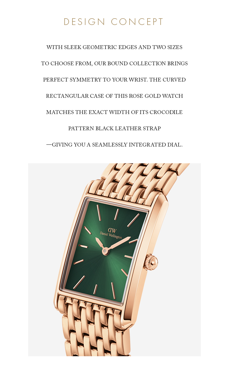 years warranty] Daniel Wellington Bound 32x22mm 9-link Gold