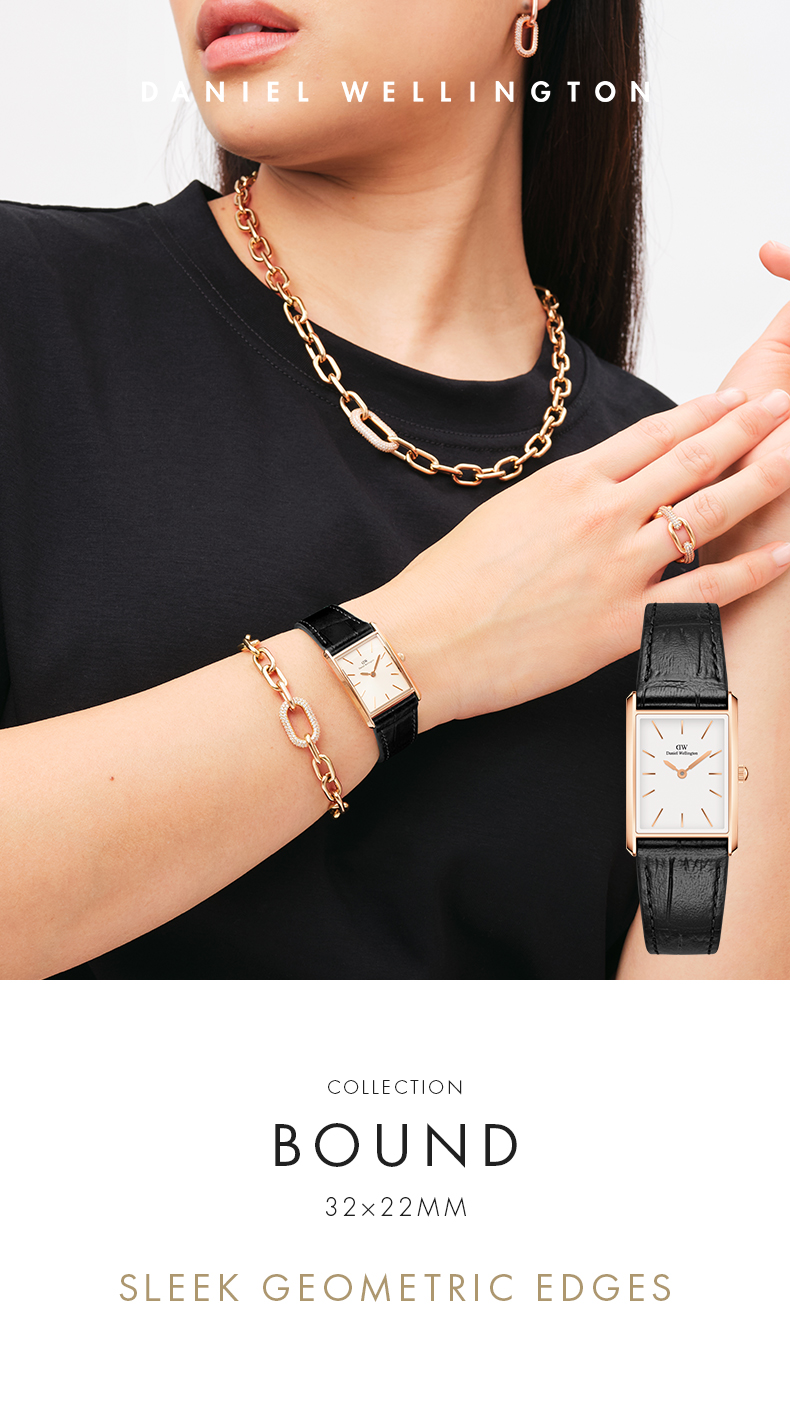 years warranty] Daniel Wellington Bound 32x22mm Durham Gold