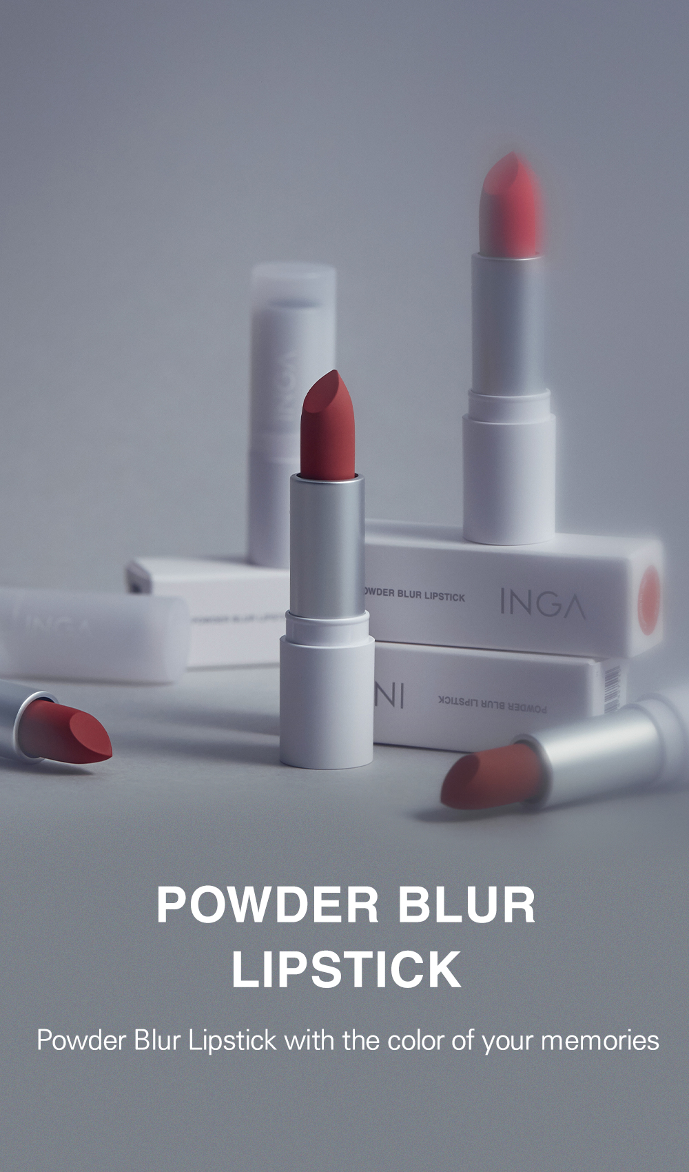 INGA Powder Blur Lipstick (4 colors) | Shopee Philippines