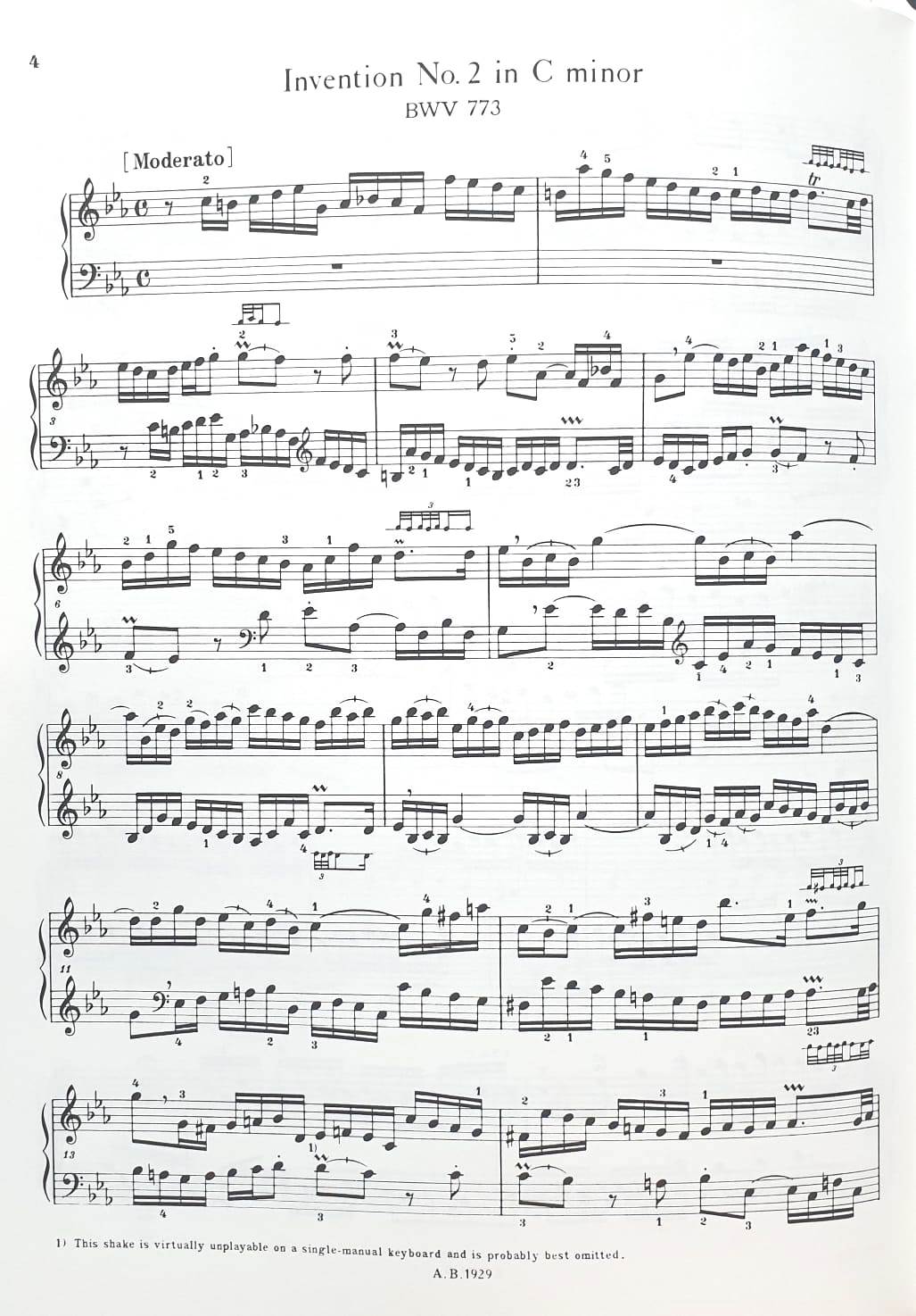 J.S. Bach: Two-part Inventions, BWV 772-786 (ABRSM) | Shopee Philippines