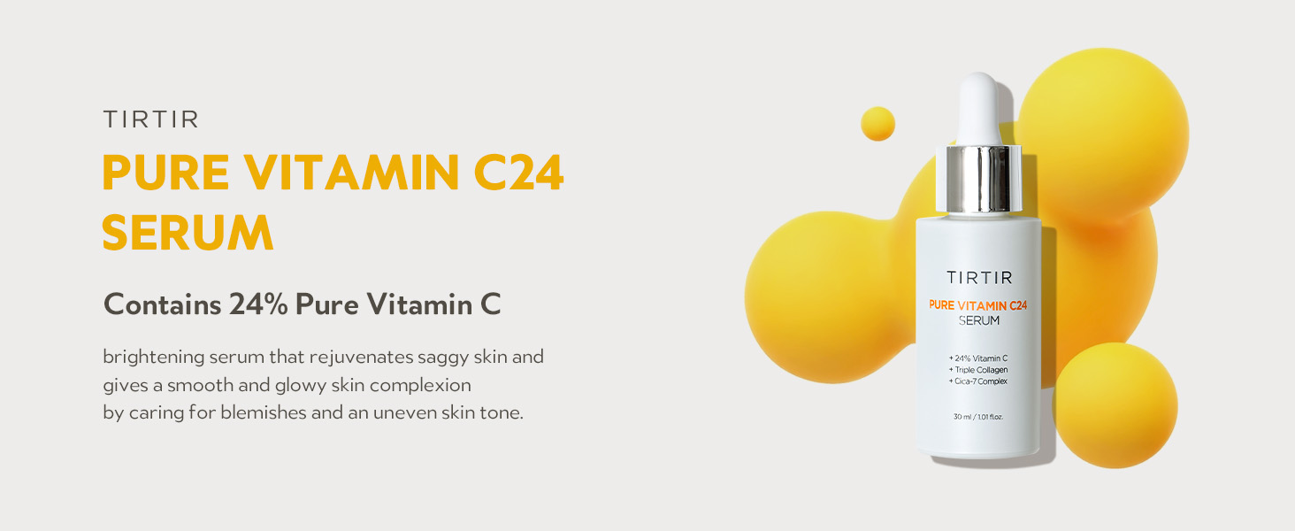 [TIRTIR] PURE VITAMIN C 24 SERUM 30ml (Slowaging Toning Care, Brightening Serum, 24 Pure