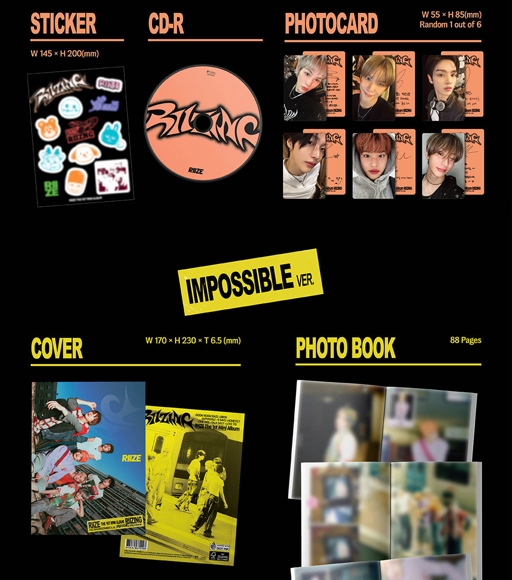 [3 SET] (PHOTOBOOK) RIIZE [RIIZING] 1st MINI ALBUM (18th Jun.2024 ...