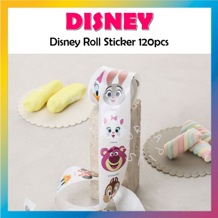 [DISNEY] Disney Face Roll Sticker Official 120pcs | Shopee Philippines