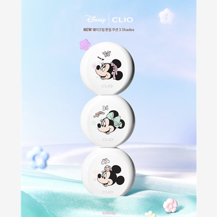 [Mickey Mouse x CLIO] New Wakeup Tone Up Cushion 3 Colors+Mickey Mouse ...