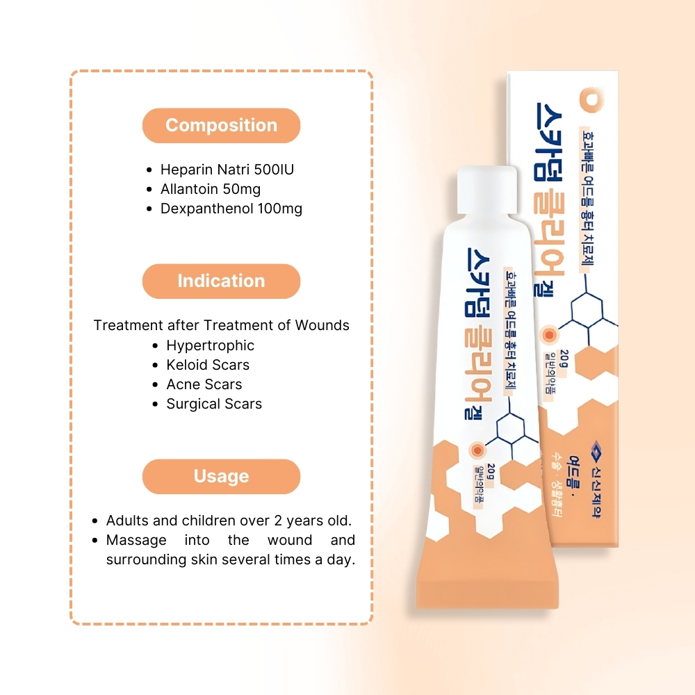 Scarderm Clear Gel 10g/20g, Korea Acne scar care exactly same ...