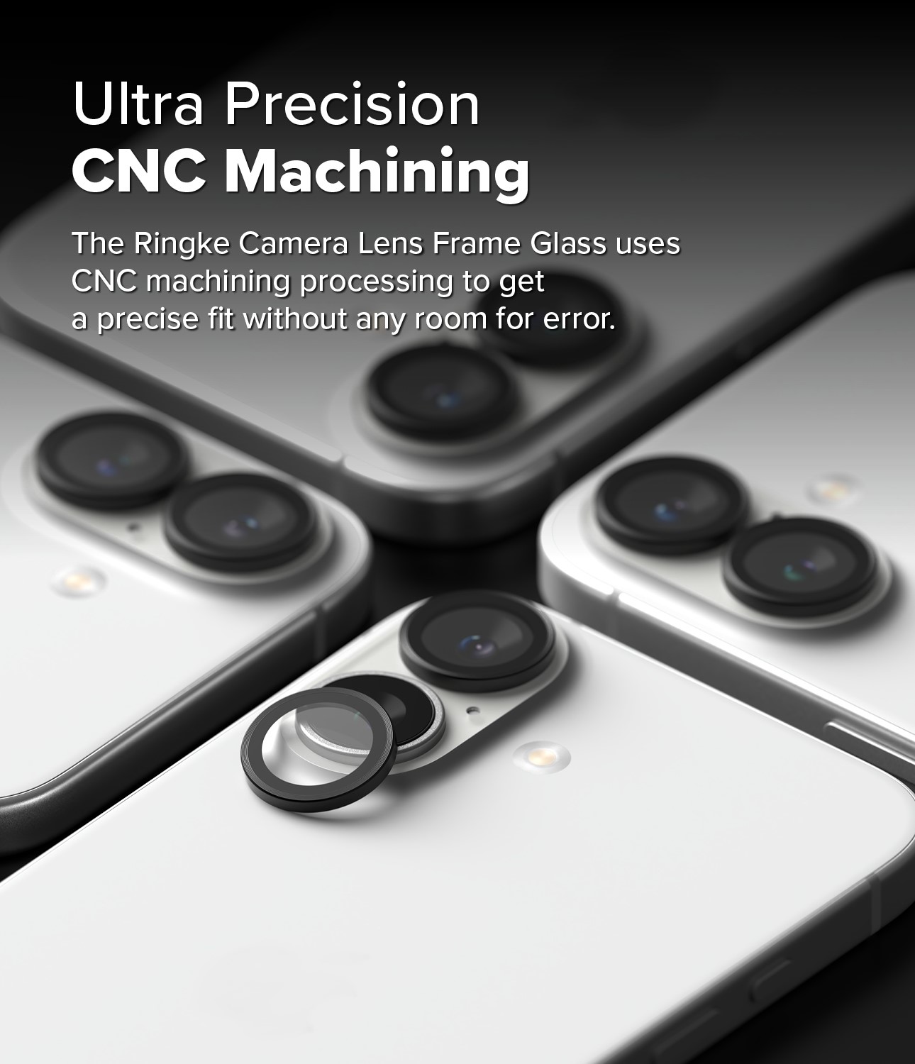 Ringke Camera Lens Frame Glass for iPhone 16 Plus 16 Camera Lens Cover ...