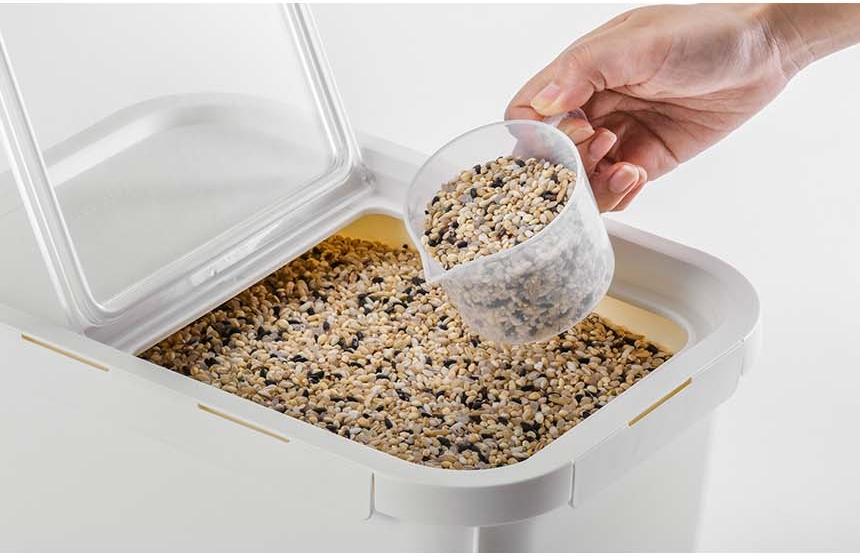 LocknLock 5kg (6.5L) Food Grain Rice Grocery Container Case HPL560 with ...