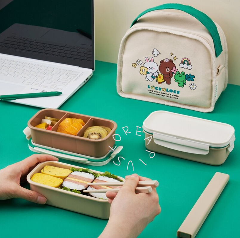 [LocknLock] Daily Line Friends Cotton Lunch Box | Shopee Philippines