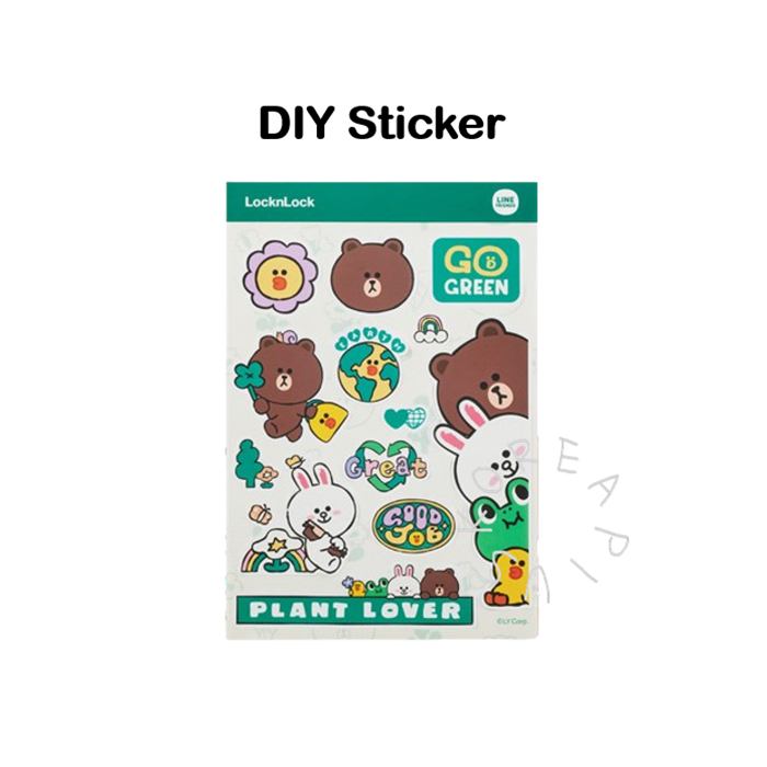 [LocknLock] Daily Line Friends Cotton Lunch Box | Shopee Philippines