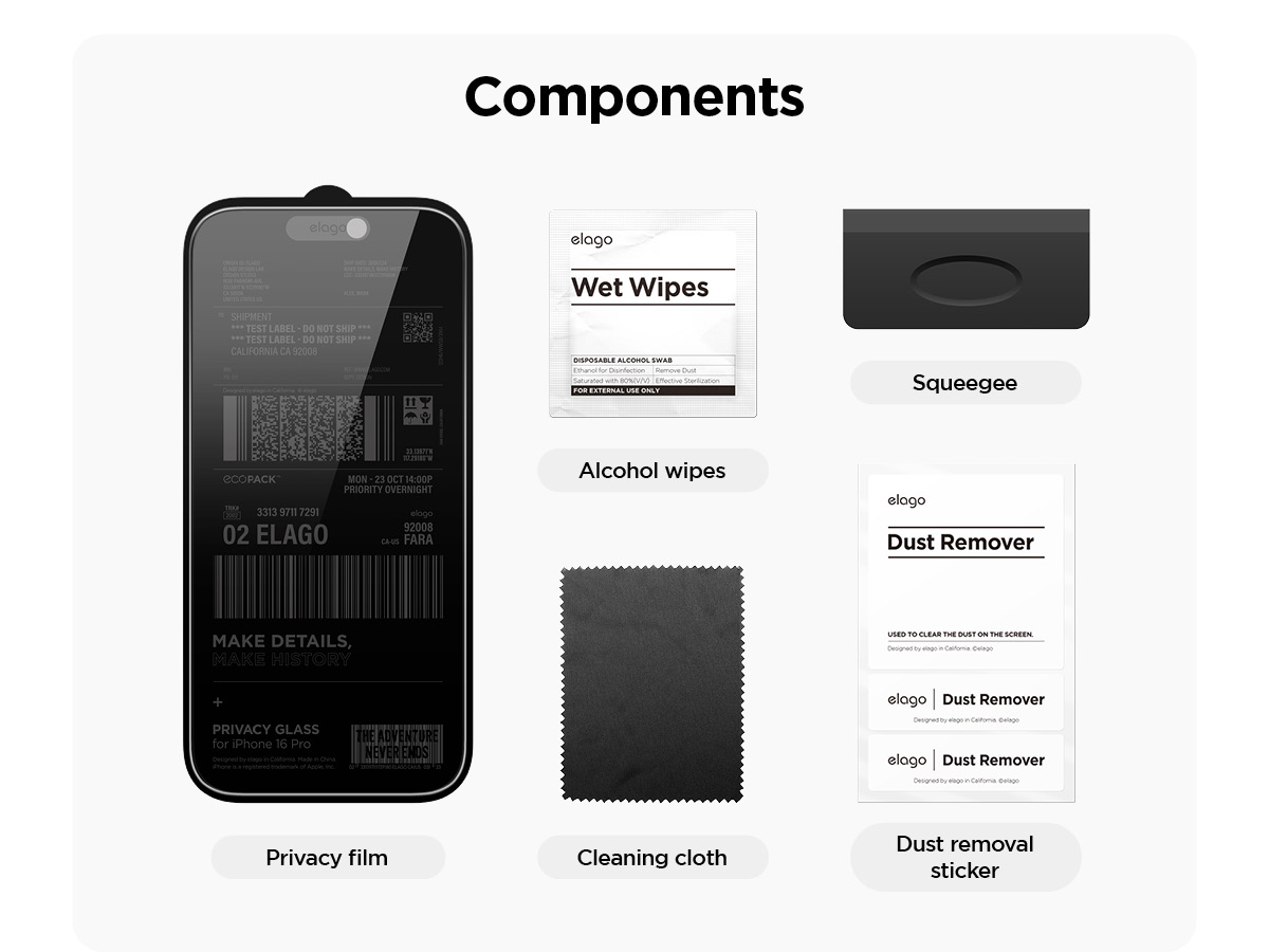 ZAGG InvisibleShield Glass Elite Privacy 360 Protecteur D'écran En Verre Trempé Pour IPhone 16 Pro Max 6.9-pouces - Téléphonie