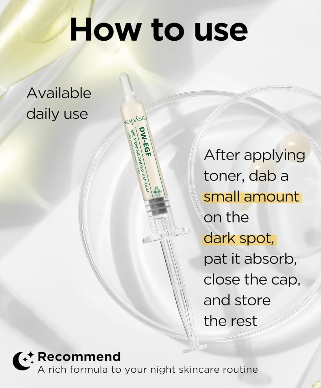 Easydew DW-EGF Retinol 0.3% Melatoning Cream 1ml (Sample/Travel Size) | Spot Treatment main image 1