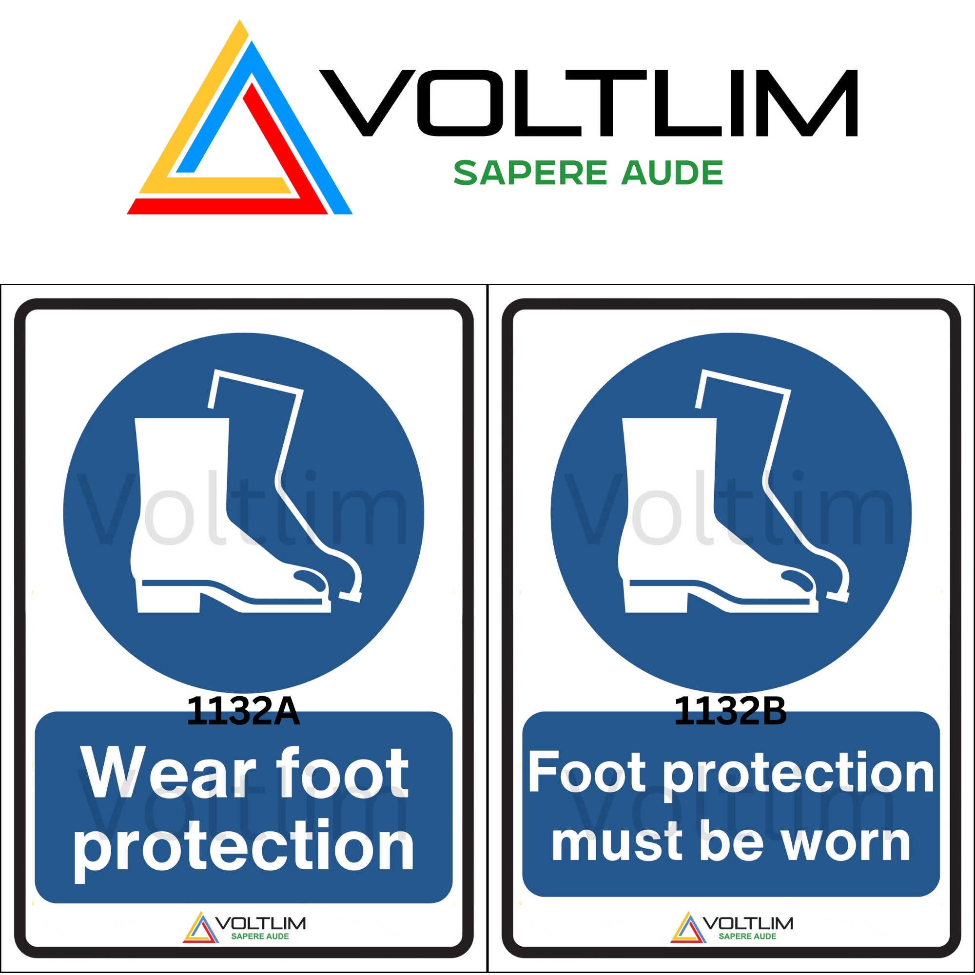 Wear Foot Protection | Foot Protection Must Be Worn Sign Label Sticker ...