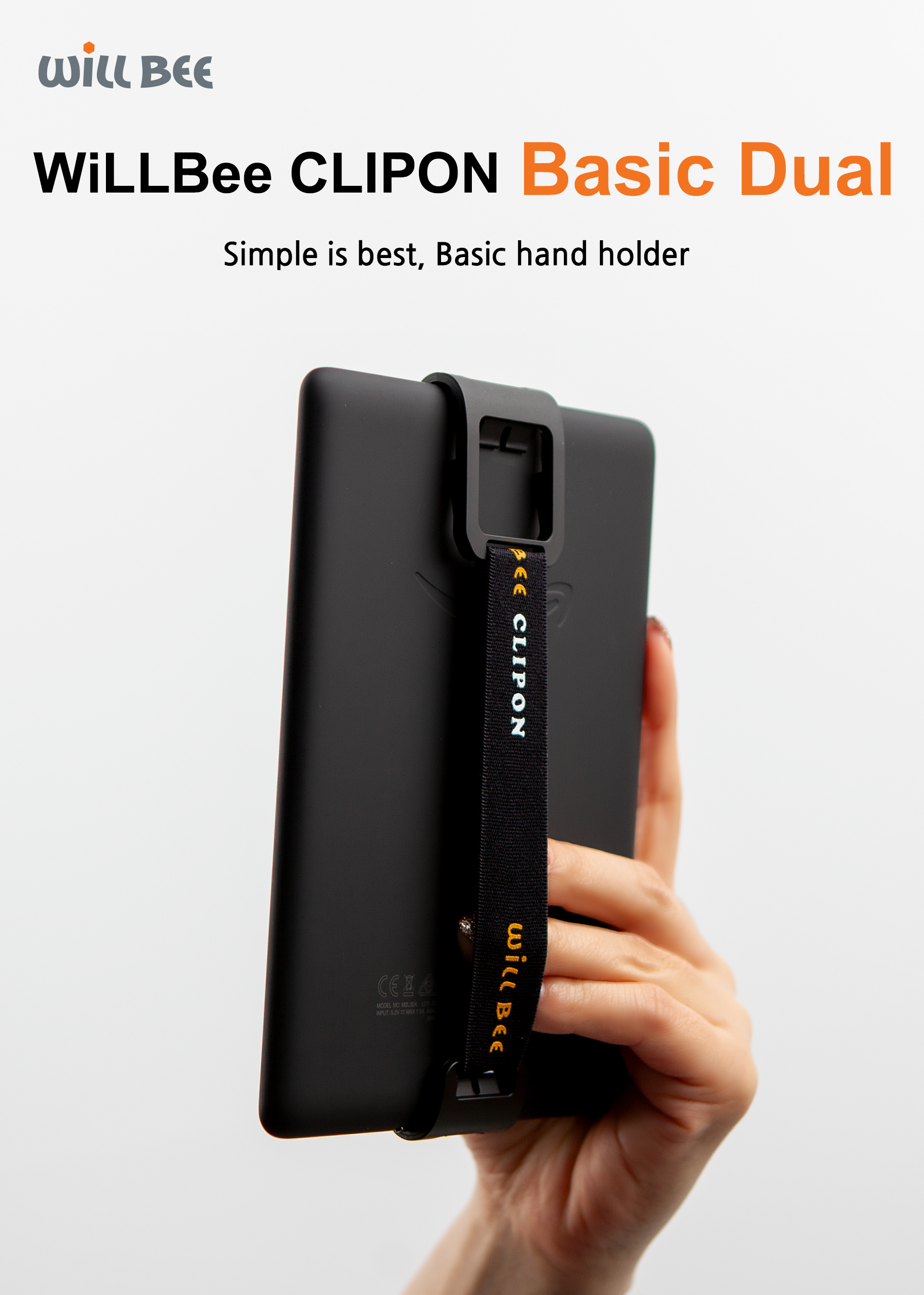 WiLLBee CLIPON Basic Dual - Hand Strap for eBook Reader and Cell Phone ...