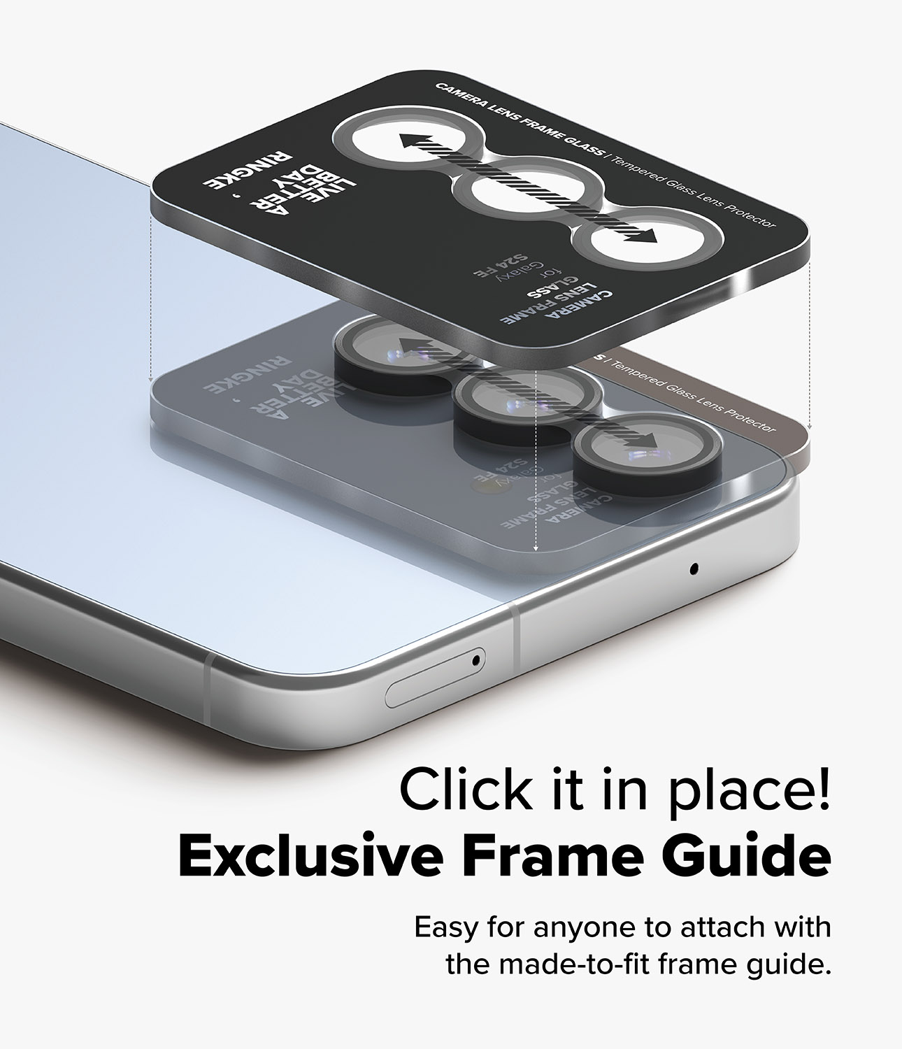 Ringke Camera Lens Frame Glass for Galaxy S24 FE Camera Lens Protector ...