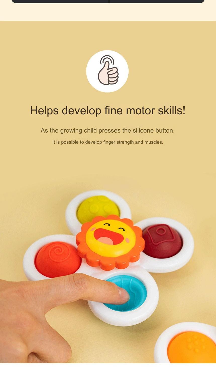 LittleCloud Baby Suction Spinning Rattle Set of 3 | Shopee Philippines