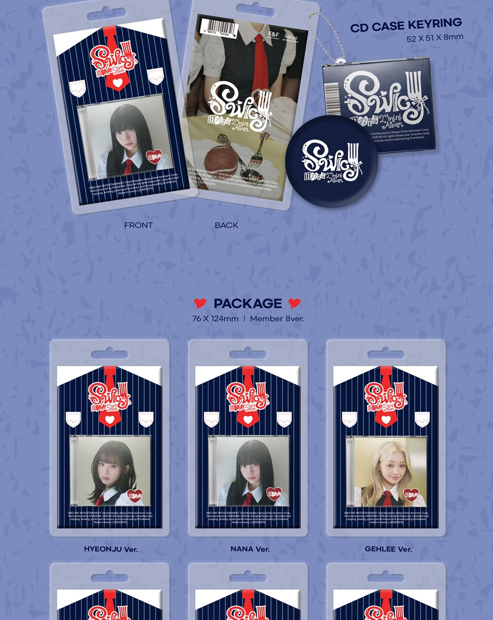 [POB] (Keyring Ver.) UNIS [SWICY] 2nd Mini Album (16th Apr.2025 ...