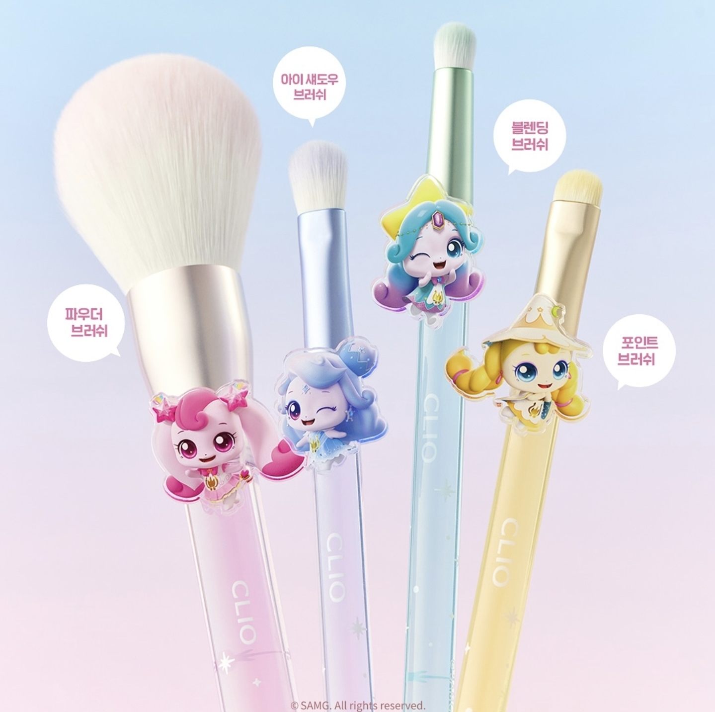 Clio×Teenieping Make Up Tool Brush Puff 3types | Shopee Philippines