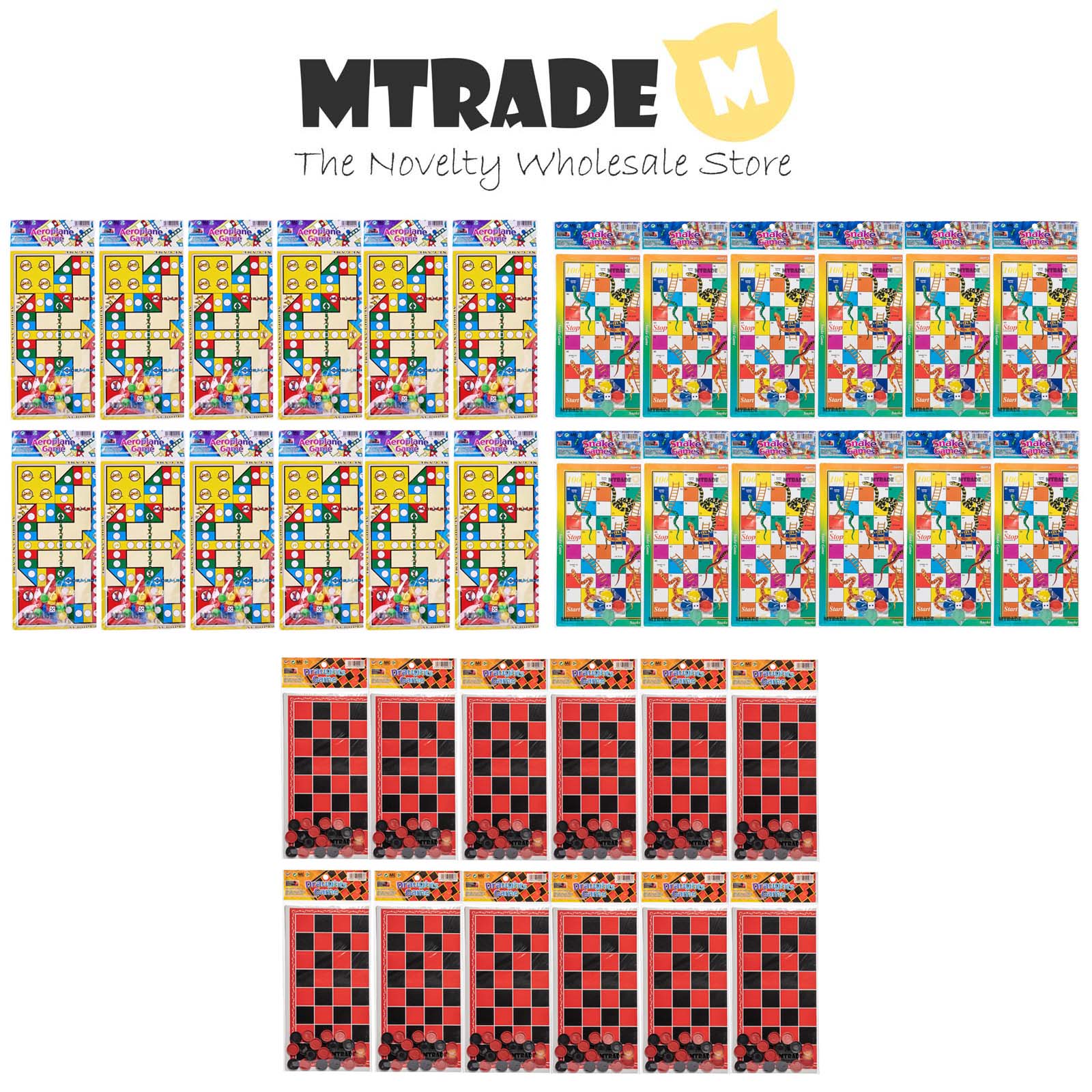 [Bulk 12 Set] Paper Board Game | Snakes & Ladders | LUDO | Draught ...