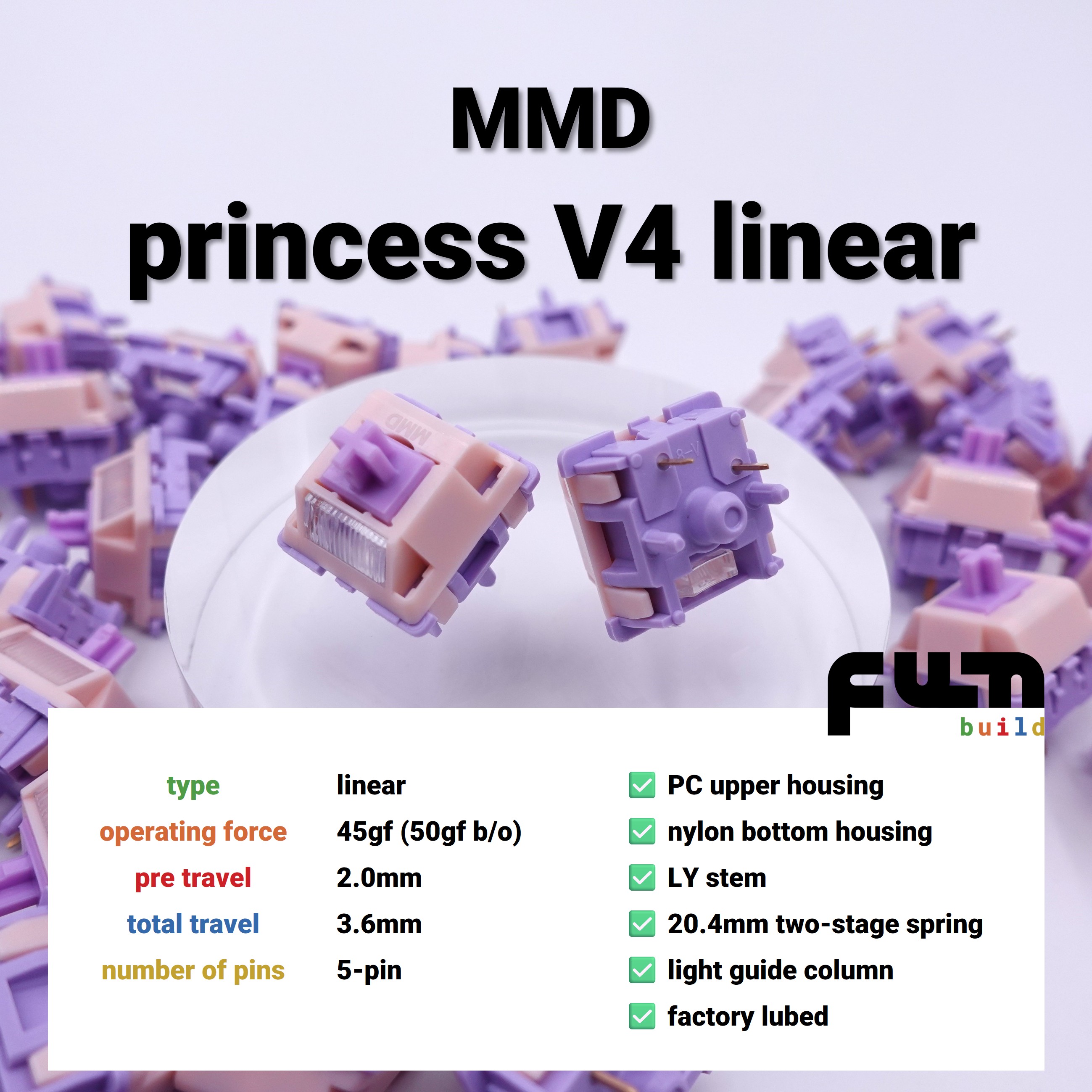 MMD Princess V4 Switches for Mechanical Keyboard | Shopee Philippines