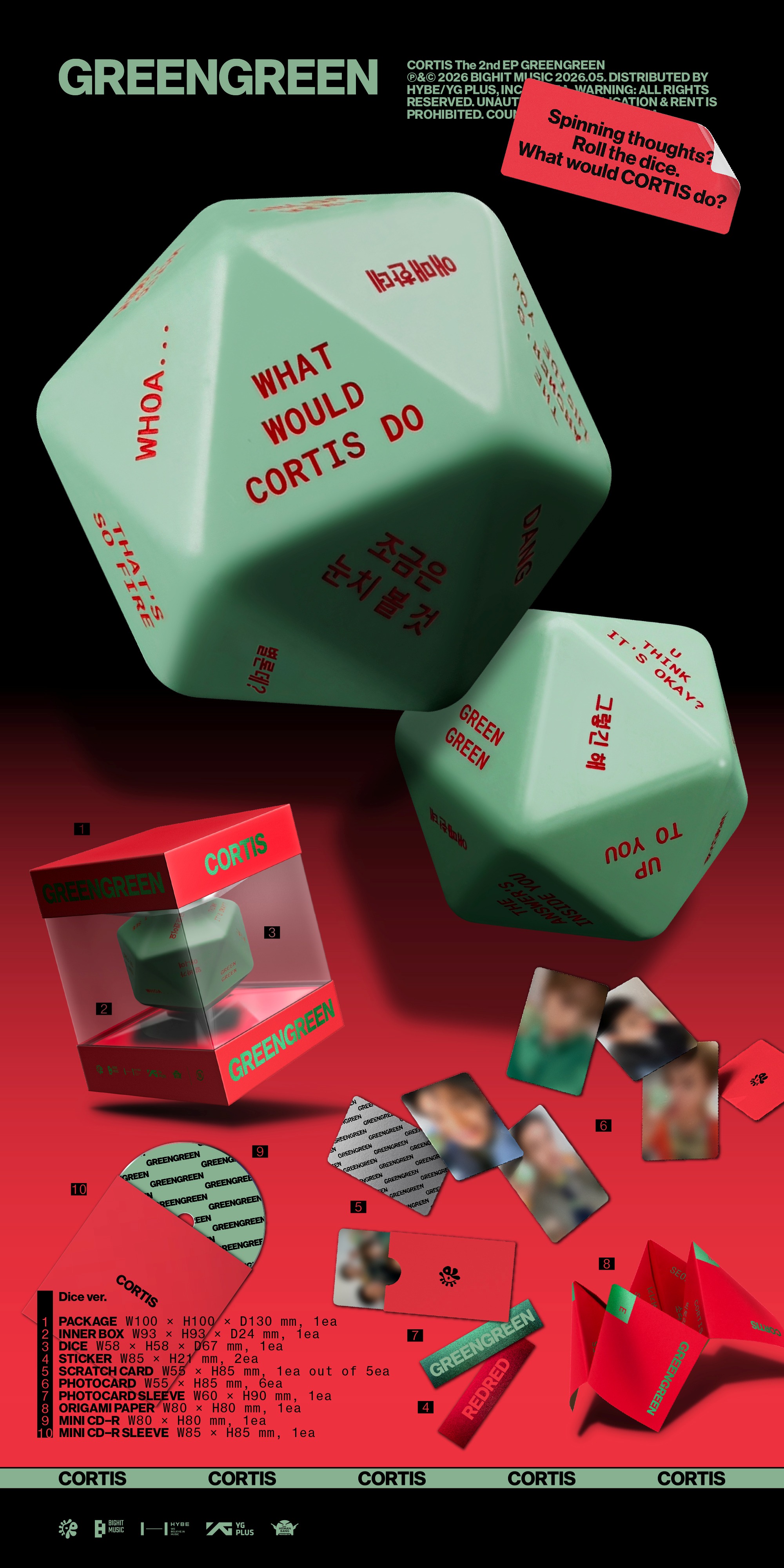 CORTIS [GREENGREEN] The 2nd EP / Dice Ver | Shopee Philippines