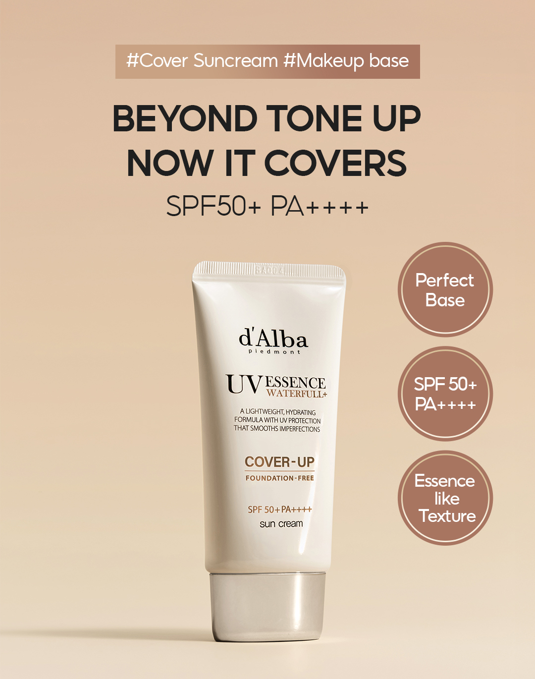 [Official] d'Alba Waterfull Cover-Up Foundation Free Sunscreen 50ml ...