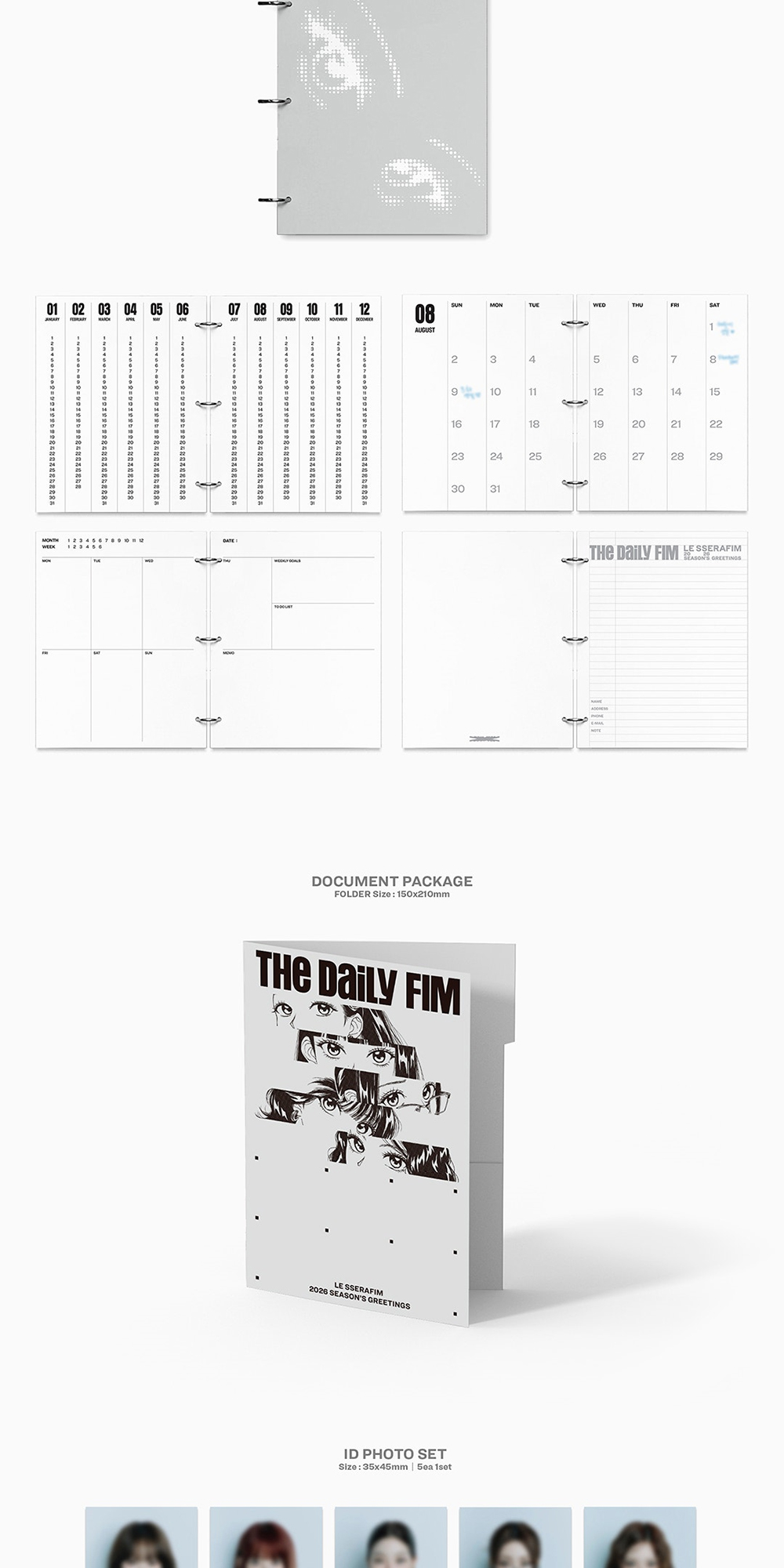 (Weverse POB) LE SSERAFIM - 2026 Seasons Greetings [ The Daily Fim ...