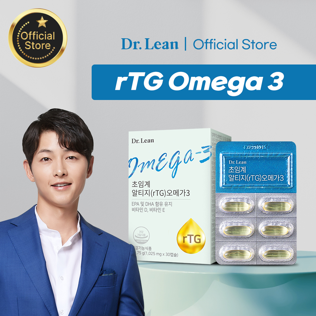 Dr. Lean Supercritical rTG Omega 3 fish oil (1,025mg x 30 Capsules ...