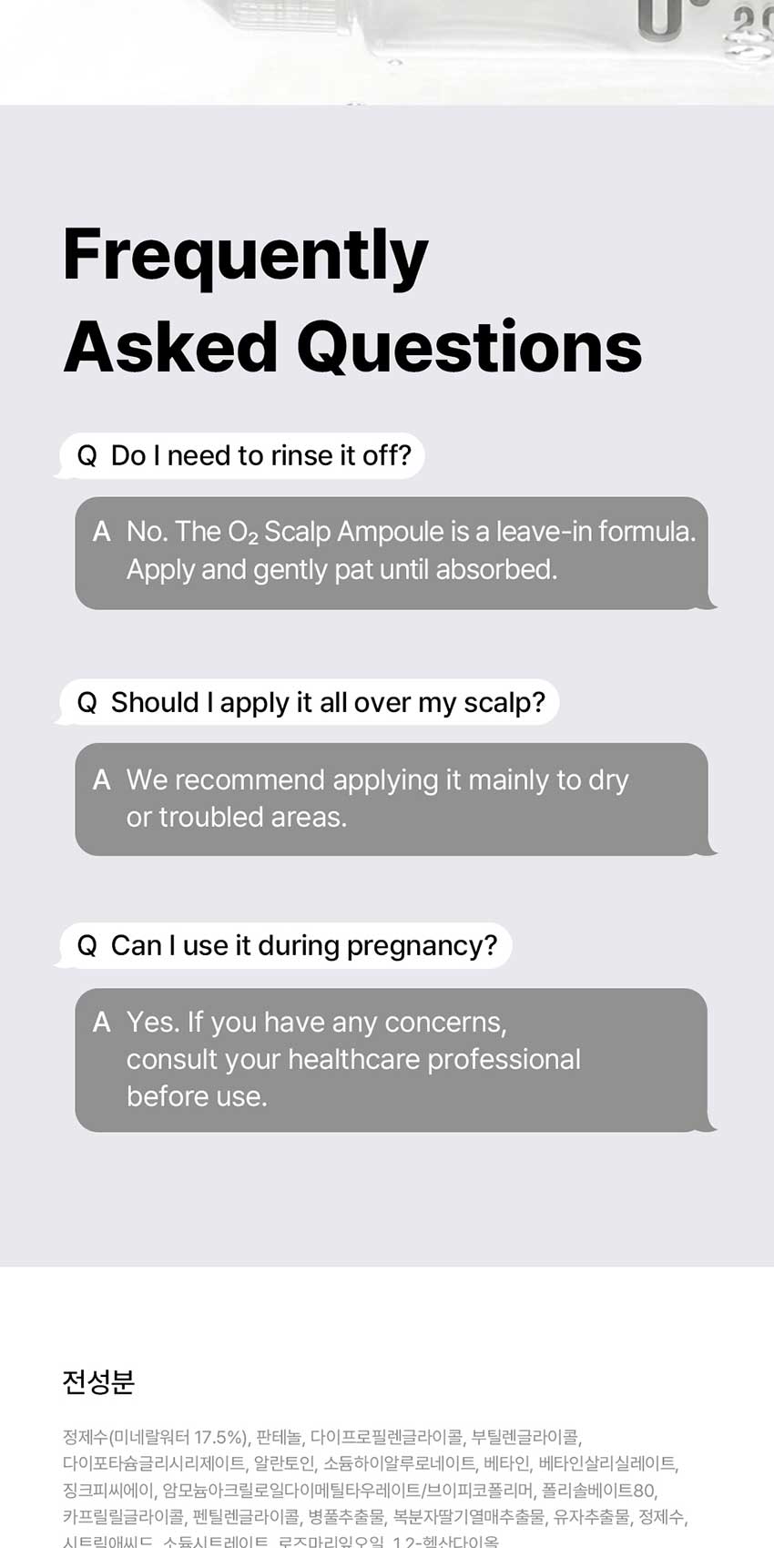 ALIVELAB O2 Scalp Ampoule, Leave-In Scalp Serum with Panthenol & Zinc ...