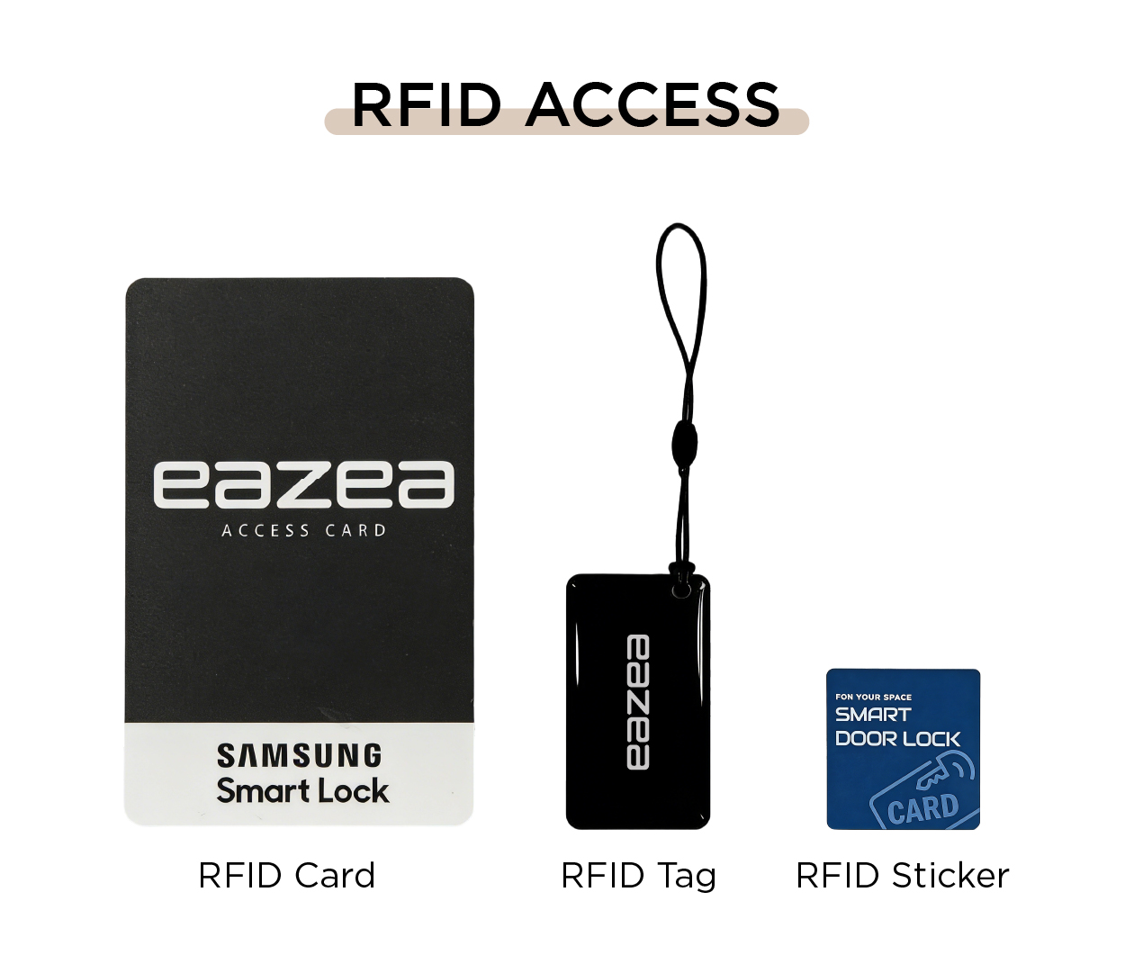 RFID Card/Tag/Sticker for Unlock Digital Lock| Work with EAZEA Digital ...
