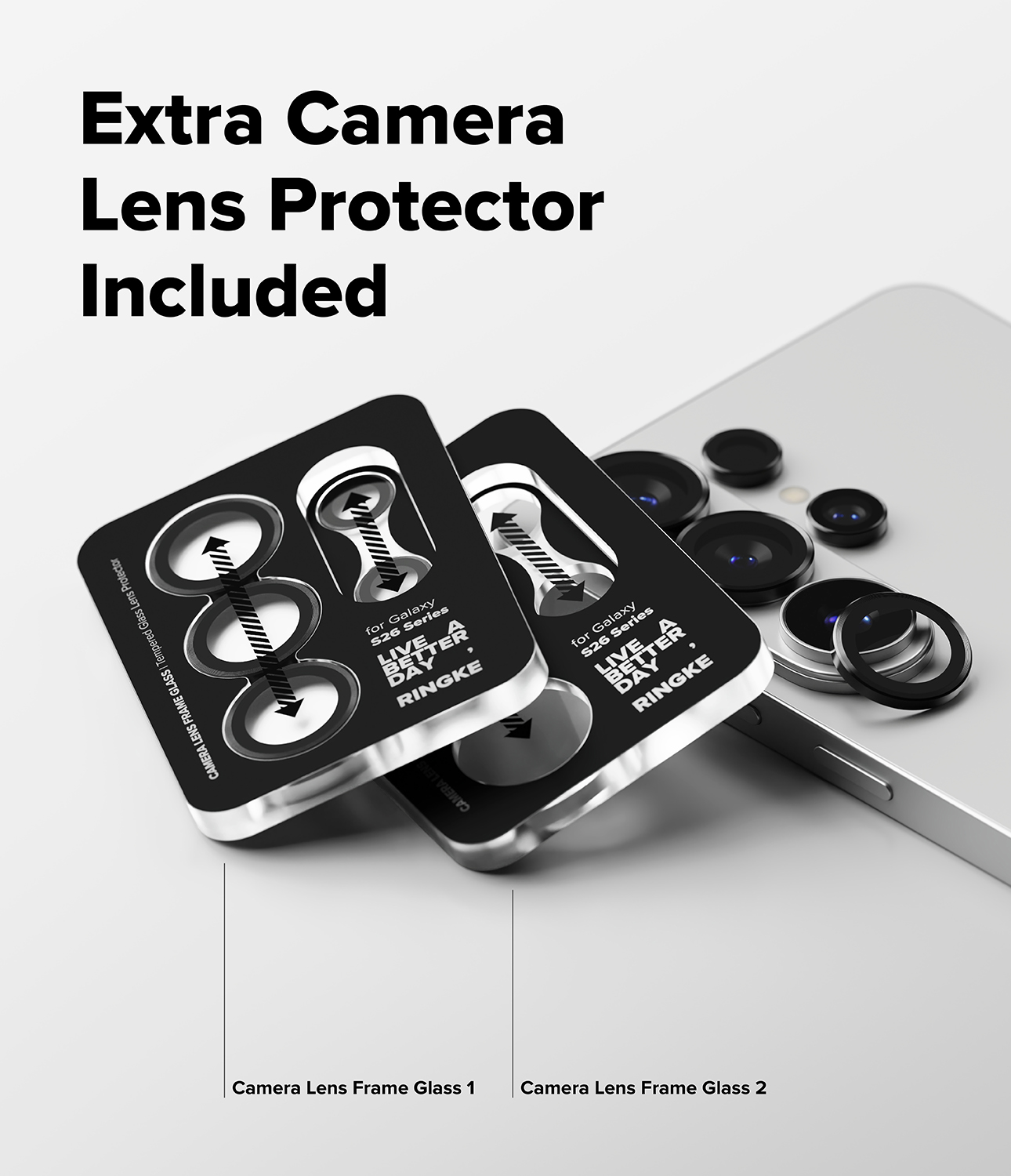 Ringke Camera Lens Frame Glass for Galaxy S26 Ultra Camera Lens ...