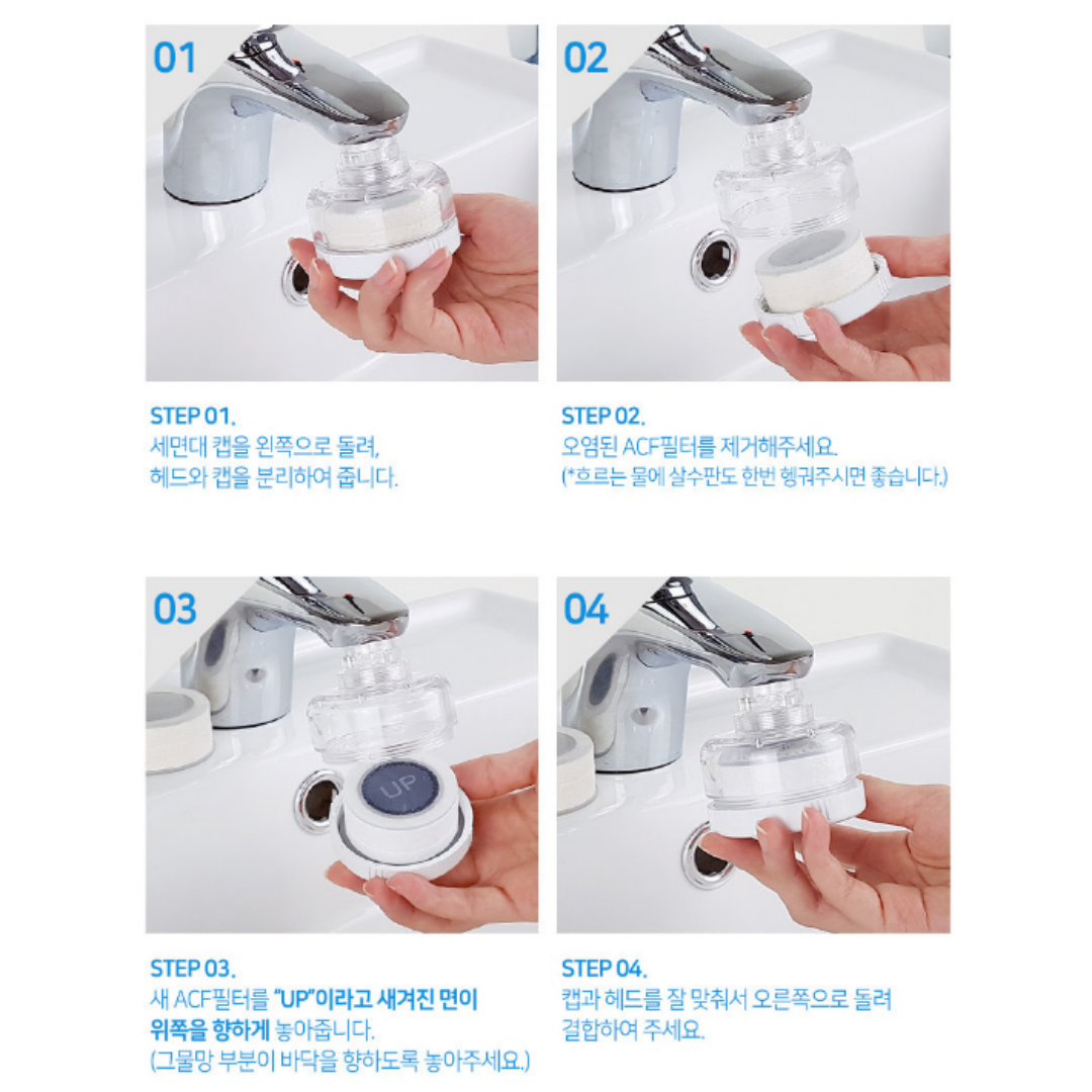 Atojet Filter Faucet Cleansing Tap Water Filter 2.0 Faucet Filter Basin ...
