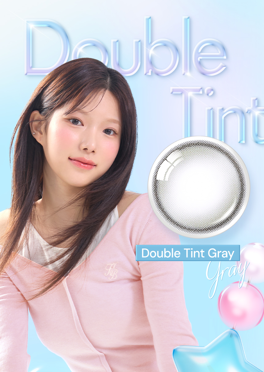 OLENS Official Double Tint 1Month Gray 2P Contact Lens | Shopee Philippines