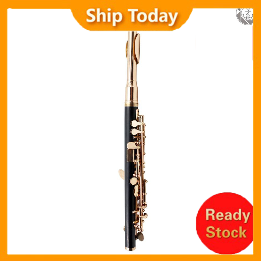 Silver Plated Piccolo - C Key Half-Size Flute With Case & Accessories