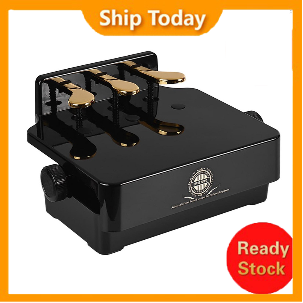 Piano Pedal Extender Bench for Kids Adjustable Height with 3 Pedals