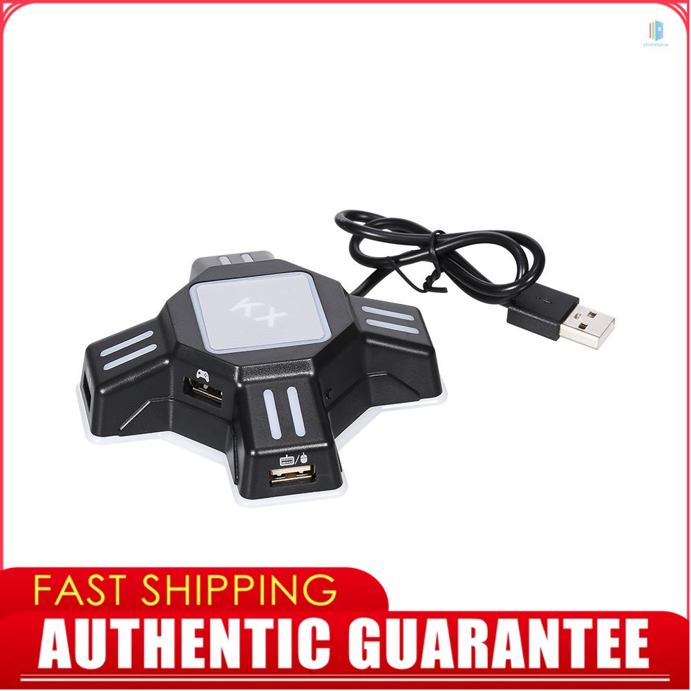 [laptph]KX Adapter USB Mobile Gaming Keyboard and Mouse Converter Plug