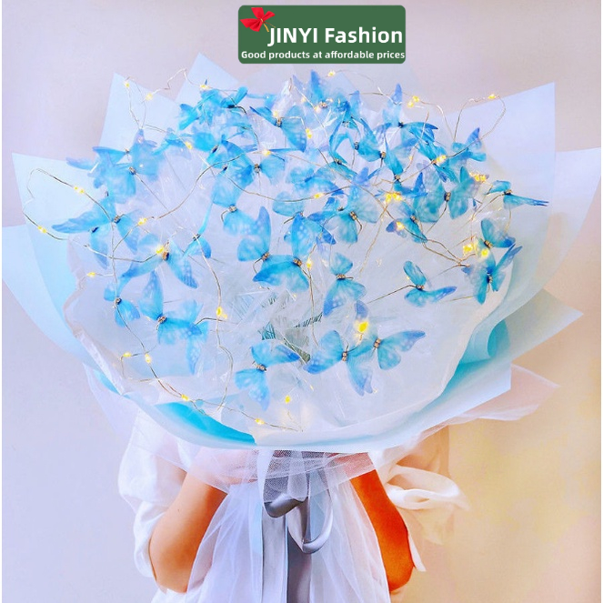 Handmade 4.5cm Butterfly Bouquet gift romantic wedding birthday Gift