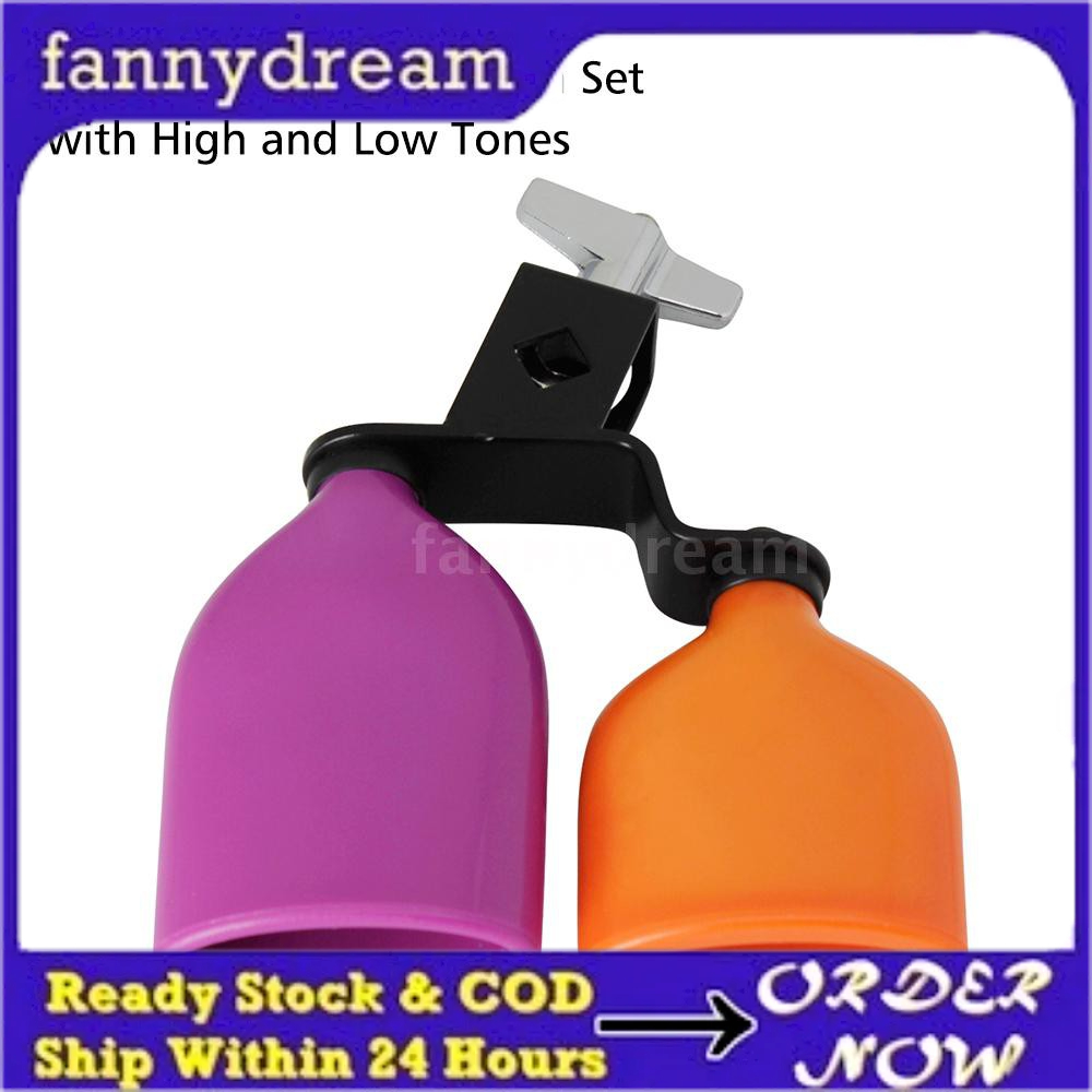 Bicolor Cowbell for Drum Set High and Low Tones Midium Size Double ...