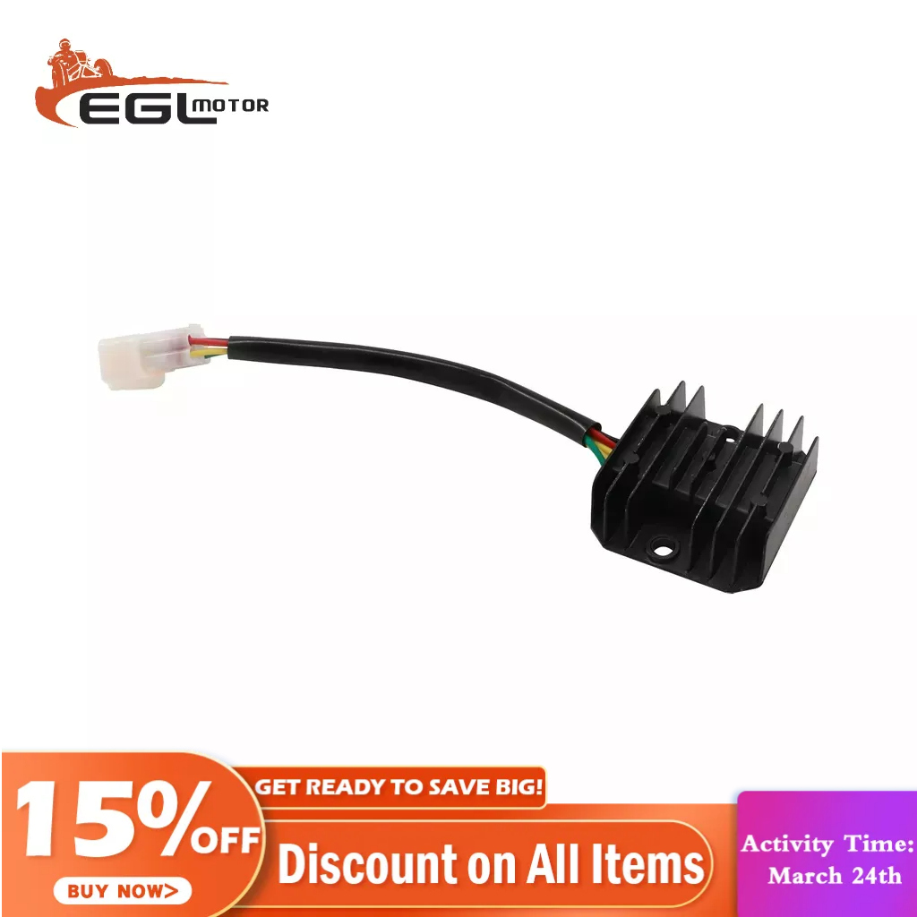 POLARBEAR Health Gear Rectifier 4 Wires Regulator Motorcycle Voltage