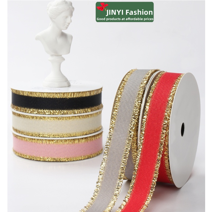 Thread Gold rim ribbon~Flower bouquet decoration(1 Meter) decorative ...