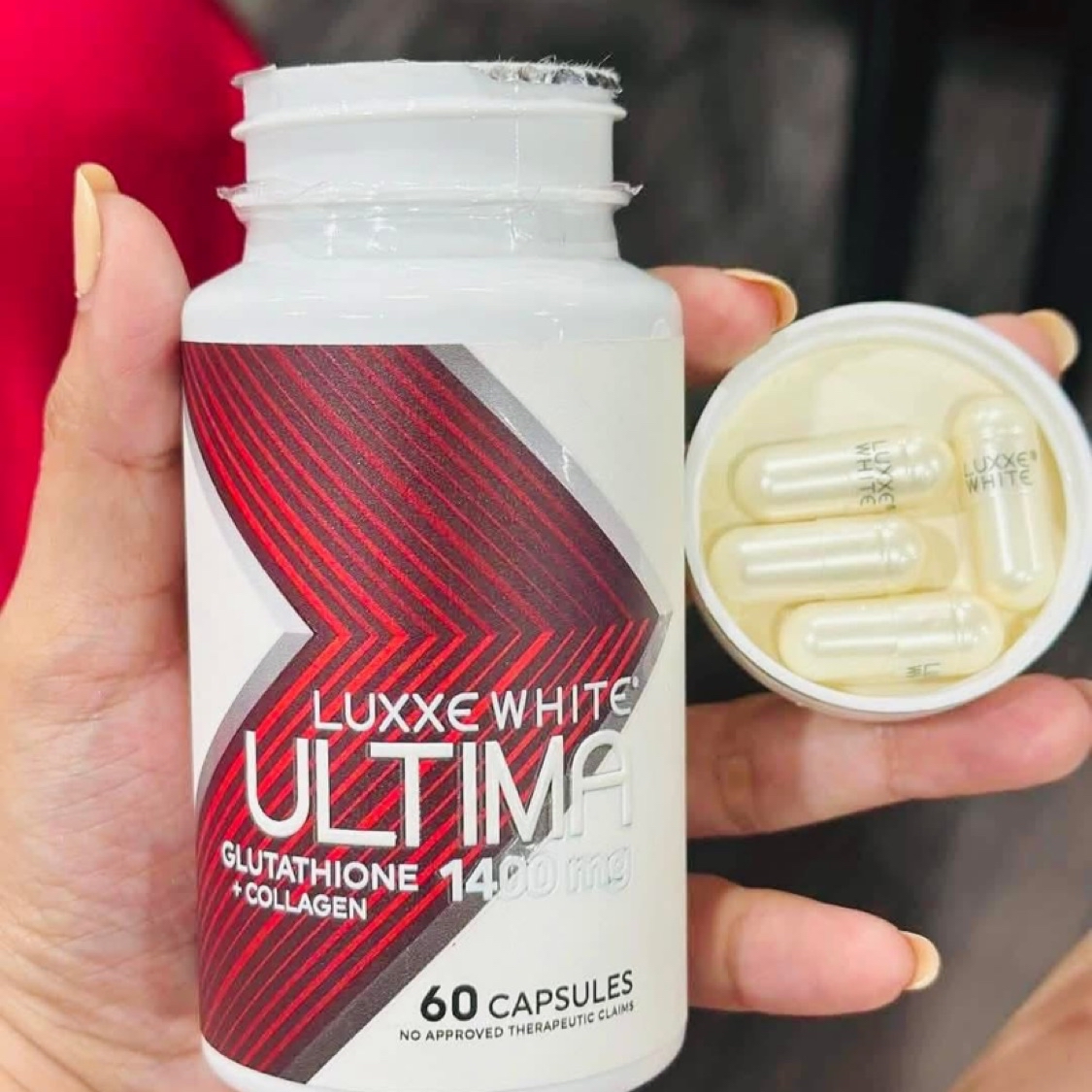 authentic luxxe white enhanced glutathione Frontrow Ultima 60 capsules ANTI BROWN SPOTS
