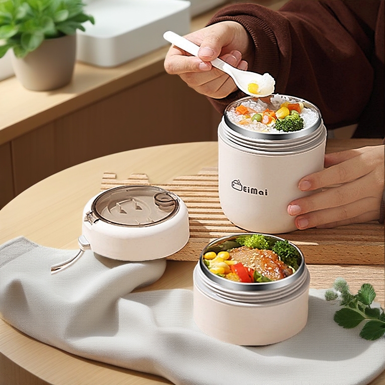 Insulated Lunch Box with Thermal Bag – Keeps Food Hot for Hours ...