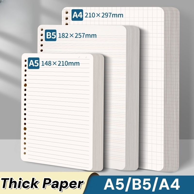 60 Sheets 80gsm Loose Leaf Paper – Prevents Ink Bleed, A5/B5/A4 ...