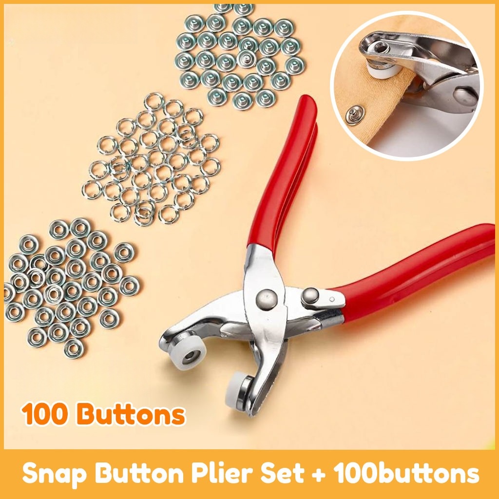 Stainless Snap Button Plier Tools Set Fastener Pliers with Snap Buttons ...
