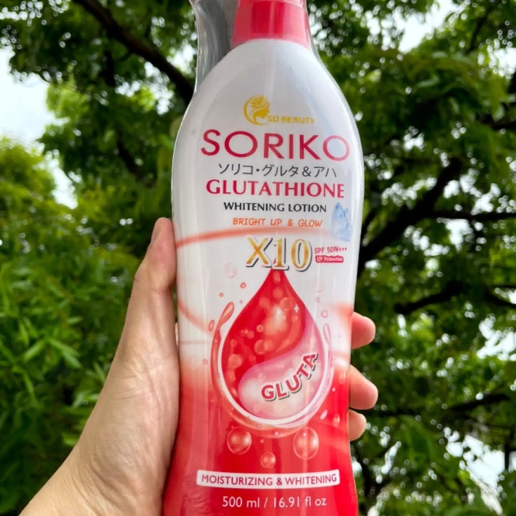 soriko glutathione Body Lotion with SPF 50 PA+++ (500ml)  Skin Vitality USA Sunburn Relief Tips: Soreko Lotion
