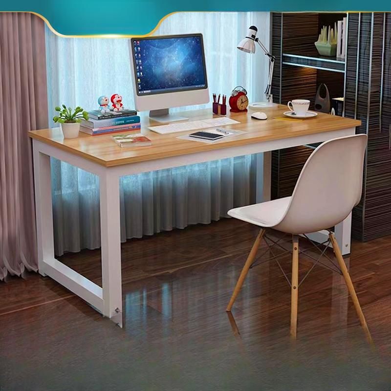 Durable Steel Frame Computer Desk with Wood Finish | Shopee Philippines