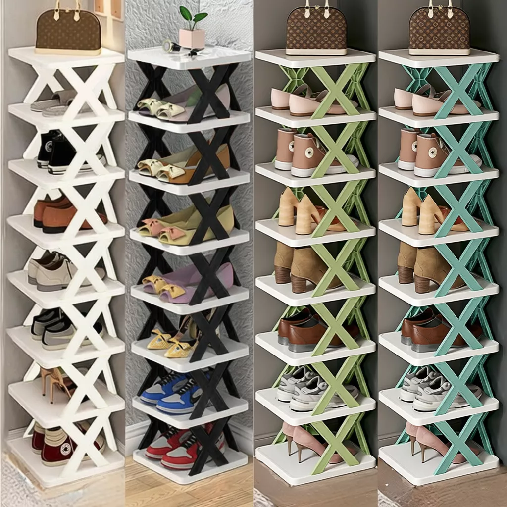 9 Layer Simple Folding Multi-tier Shoe Rack