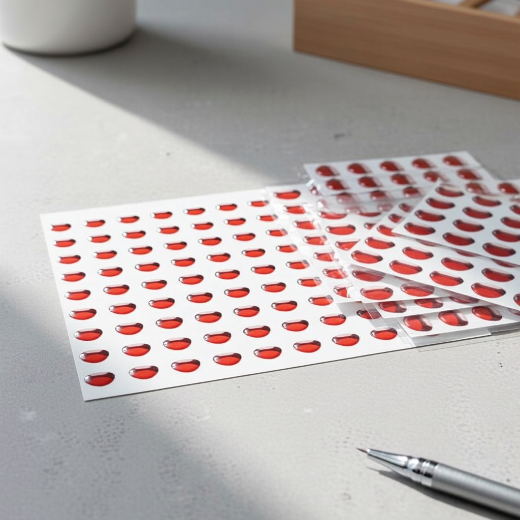 3D Sticker Mouth Pack 6mm 10mm 10 Pieces Per Sheet | Shopee Philippines