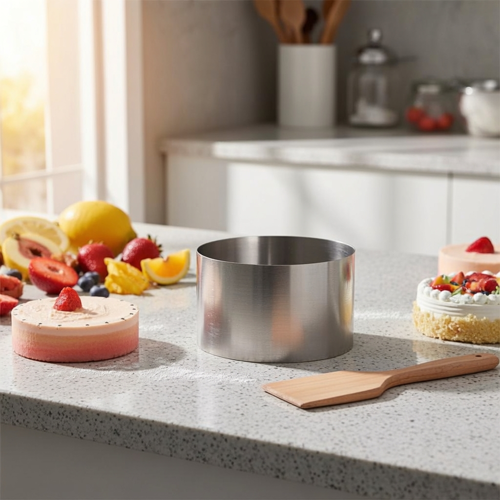 Reusable Stainless Steel Cake Ring Mold Set for DIY Baking 5/6/8/10CM ...