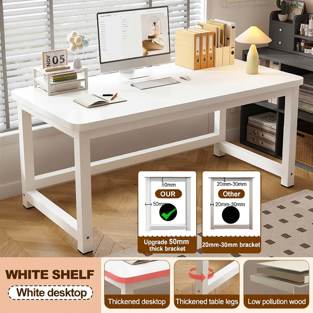 Office Table – Wooden Computer Desk, Laptop Table, Student Study Desk ...