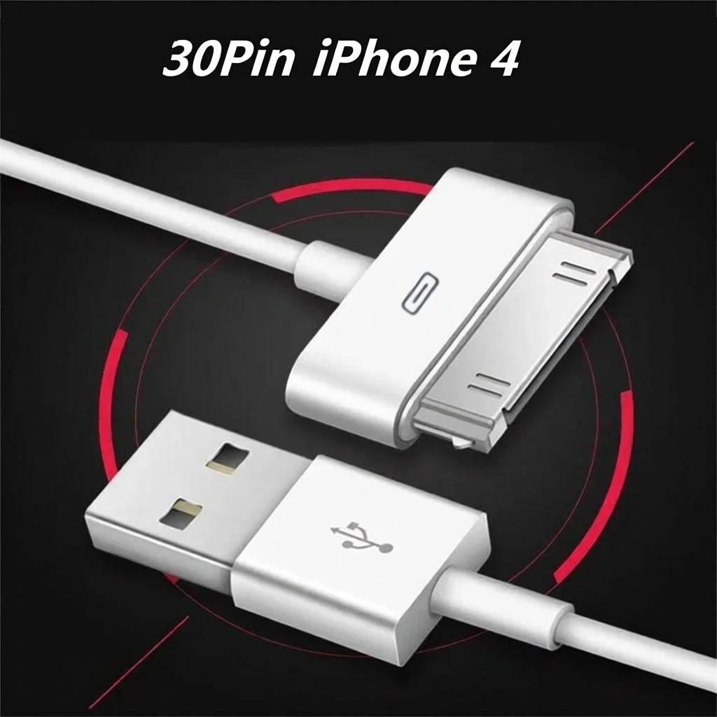 30 Pin USB Charger Cable For IPhone iPod Adapter Accessories Nano Touch ...